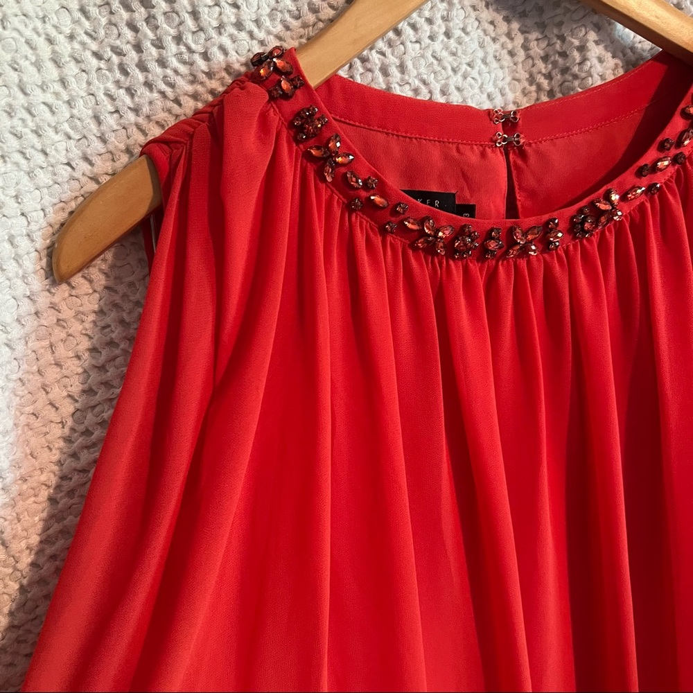 Ted Baker London Red Embellished Dress